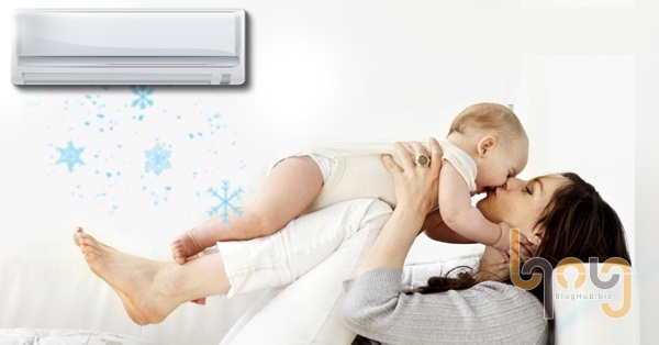 Cho trẻ em ngủ máy lạnh tạo cảm giác dễ chịu cho trẻ