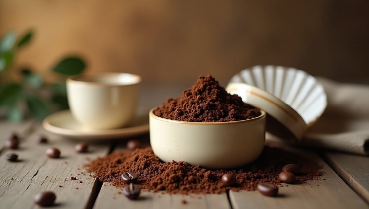 Tạm biệt da khô sần, chào đón da mịn màng với cà phê